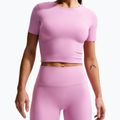 Pantaloncini da donna Nike Zenvy High Waisted Biker 5" light magenta/white 5