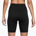 Spodenki damskie Nike One High-Waisted Biker 8" black/white 2
