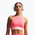 Reggiseno sportivo Nike One Medium Support Sea coral/bleached coral/white