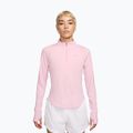 Maglia a maniche lunghe da running da donna Nike Tempo Swoosh Run Dri-Fit 1/4-Zip pink foam/white