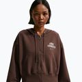 Felpa donna Nike Phoenix Full-Zip Hoodie light chocolate