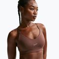 Reggiseno sportivo Nike Indy Padded Gloss light chocolate