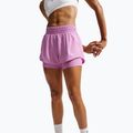 Pantaloncini da corsa da donna Nike One Dri-FIT 2IN1 light magenta/white
