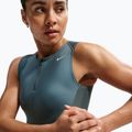 Maglietta da allenamento da donna Nike Pro Dri-Fit mineral slate/faded spruce/white 4