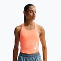 Maglietta da corsa da donna Nike Swoosh Run Dri-Fit orange pulse/photon dust/white