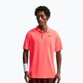 Maglietta da tennis da uomo Nike Court Dri-Fit Polo Solid hot lava/black