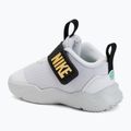 Scarpe per bambini Nike Team Hustle D 12 white/black/clear emerald/topaz gold 3
