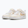 Scarpe per bambini Nike Court Borough Low white/chalk/white/shimmer 3