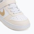 Scarpe per bambini Nike Court Borough Low white/chalk/white/shimmer 7