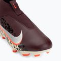Scarpe da calcio per bambini Nike United Jr. Mercurial Superfly 10 Academy MG burgundy crush/metallic silver 7