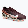 Scarpe da calcio per bambini Nike United Jr. Mercurial Vapor 16 Pro FG burgundy crush/metallic silver