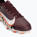 Scarpe da calcio per bambini Nike United Jr. Mercurial Vapor 16 Pro FG burgundy crush/metallic silver 7
