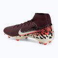 Scarpe da calcio da uomo Nike United Mercurial Superfly 10 Academy MG burgundy crush/metallic silver 3