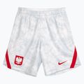 Pantaloncini da calcio da uomo Nike Dri-Fit Poland Stadium Home white/field silver
