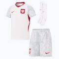 Completo da calcio per bambini Nike Dri-Fit Poland Stadium Home Kit white/field silver