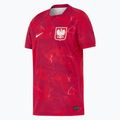 Maglietta da calcio per bambini Nike Dri-Fit Poland Stadium Away 2026 noble red/sport red