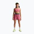 Pantaloncini da bambino Nike Pro Fleece Dri-Fit peony/peony/black/white 2