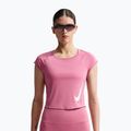 Maglietta da corsa da donna Nike Swoosh Run Dri-Fit peony/photon dust/white