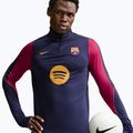Felpa da calcio da uomo Nike FC Barcelona Strike Soccer Drill Top blackened blue/mineral yellow 4