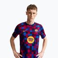 Maglietta da calcio da uomo Nike FC Barcelona Dri-Fit Pre-Match noble red/mineral yellow 4