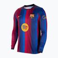 Maglia da calcio a maniche lunghe da uomo Nike FC Barcelona Dri-Fit Stadium Home LS deep garnet/blue void/mineral yellow