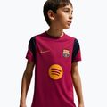 Maglietta da calcio per bambini Nike FC Barcelona Strike Dri-Fit noble red/blackened blue 4