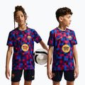 Maglietta da calcio per bambini Nike FC Barcelona Dri-Fit Pre-Match noble red/mineral yellow
