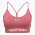 Reggiseno sportivo Nike Pro Seamless Light Support peony/white