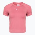 Maglietta da allenamento da donna Nike Pro Seamless Dri-Fit peony/white
