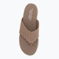 Ciabatte da donna SKECHERS Ultra Flex 3.0 Rhythm Waves brown 5