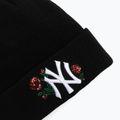 Berretto invernale da donna New Era Sequin Rose Beanie New Yor Yankees nero 3