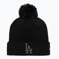Berretto invernale New Era Metallic Bobble Los Angeles Dodger nero da donna