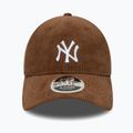 Cappello da baseball New Era Cord 9Forty Mcrown New York Yankees scuro auburn/scuro autunno 2