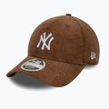 Cappello da baseball New Era Cord 9Forty Mcrown New York Yankees scuro auburn/scuro autunno 3