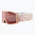 Maschera da sci per bambini HEAD Contex Yuki Jr red/peach