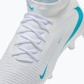Scarpe da calcio uomo Nike Phantom 6 High Academy FG/MG white/white/dusty cactus 7