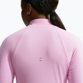 Felpa da corsa donna Nike Tempo Dri-Fit 1/4 Zip pink rise 5