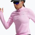Felpa da corsa donna Nike Tempo Dri-Fit 1/4 Zip pink rise 6