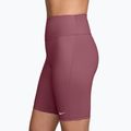 Pantaloncini da allenamento da donna Nike One Pink Smoke/White 3