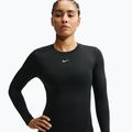 Longsleeve da allenamento da donna Nike One Fitted black/white 4
