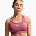 Reggiseno sportivo Nike Swoosh pink smoke/white
