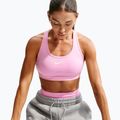 Reggiseno sportivo Nike Swoosh pink rise/white 4
