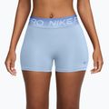 Pantaloncini da allenamento da donna Nike Pro hydrogen blue/aluminum