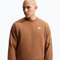 Felpa da uomo Nike Club ale brown/white 5