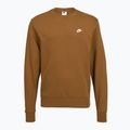 Felpa da uomo Nike Club ale brown/white 7