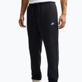 Pantaloni da uomo Nike Club Cuffed Brushed black/black/football blue 3