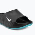 Ciabatte da uomo Nike ReactX Rejuven8 black/gamma blue/metallic silver 7