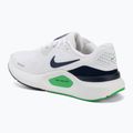 Scarpe da corsa uomo Nike Structure 26 white/green spark/midnight navy 3