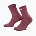 Calze Nike Run Midweight Crew pink smoke/pink rise/white