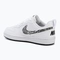 Scarpe Nike Court Borough Low bianche/neri 3
